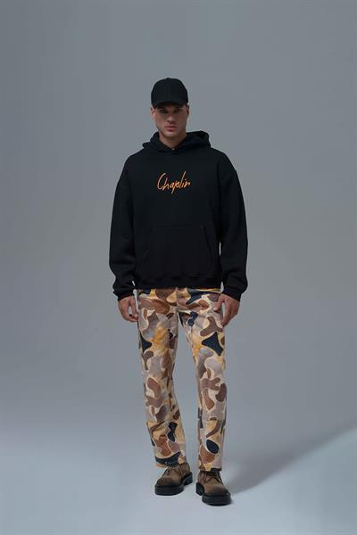 Chaplin Oversize Sweatshirt Erkek Siyah