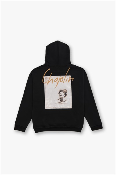 Chaplin Oversize Sweatshirt Erkek Siyah