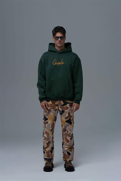 Chaplin Oversize Sweatshirt Erkek Yeşil