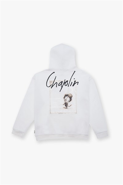 Chaplin Oversize Sweatshirt Kadın Ekru