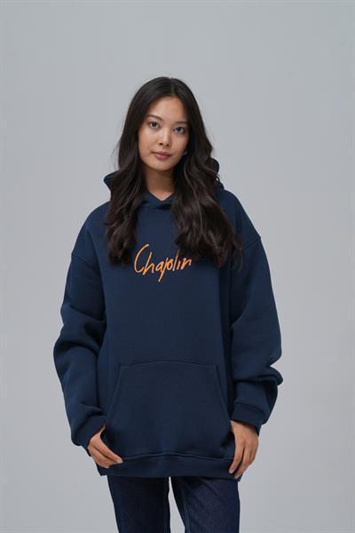 Chaplin Oversize Sweatshirt Kadın İndigo