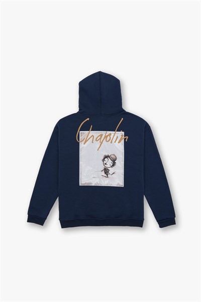 Chaplin Oversize Sweatshirt Kadın İndigo
