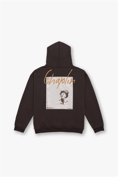 Chaplin Oversize Sweatshirt Kadın Kahverengi