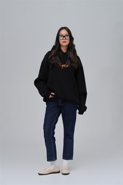 Chaplin Oversize Sweatshirt Kadın Siyah
