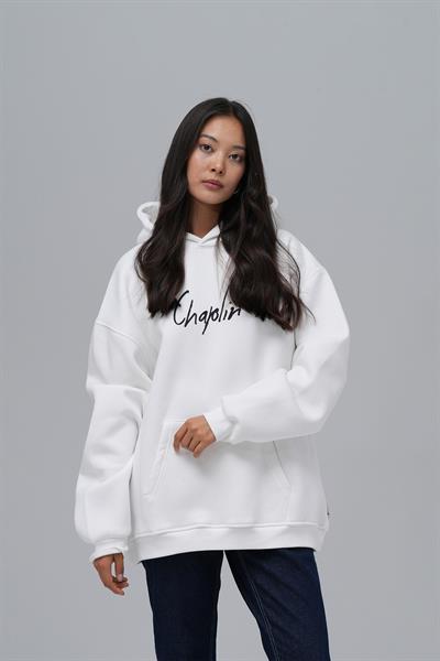 Chaplin Oversize Sweatshirt Kadın Ekru