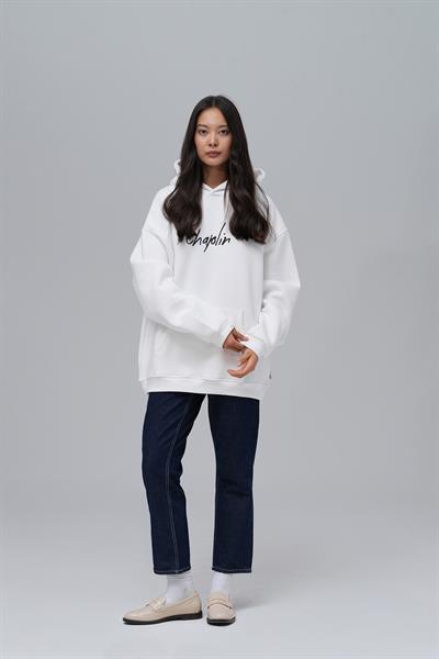 Chaplin Oversize Sweatshirt Kadın Ekru