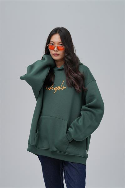 Chaplin Oversize Sweatshirt Kadın Yeşil