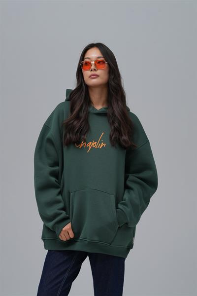 Chaplin Oversize Sweatshirt Kadın Yeşil