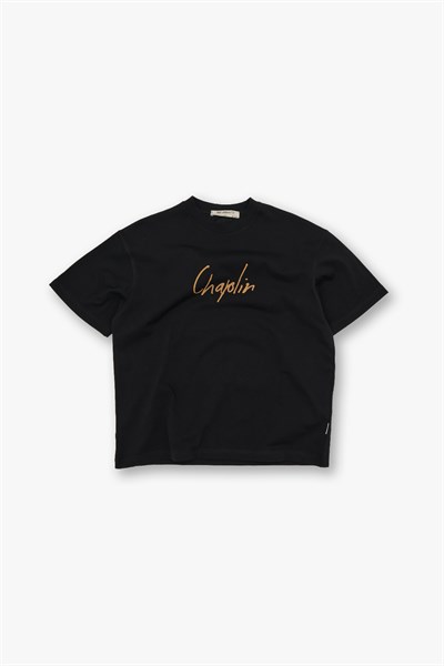 Chaplin Oversize Tişört Erkek Siyah