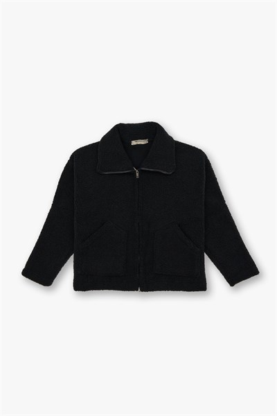 Classic Haven Oversize Welsoft Ceket Kadın Siyah
