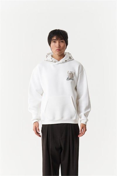 Courtyard Tales Oversize Erkek Sweatshirt Ekru