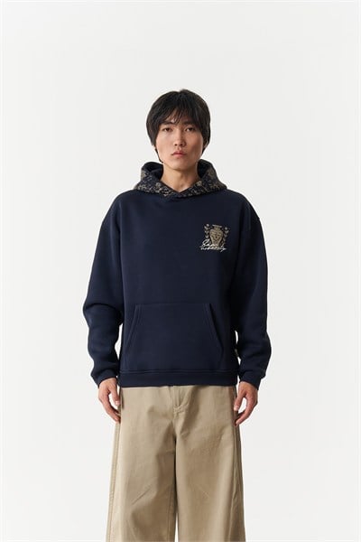 Courtyard Tales Oversize Erkek Sweatshirt Lacivert
