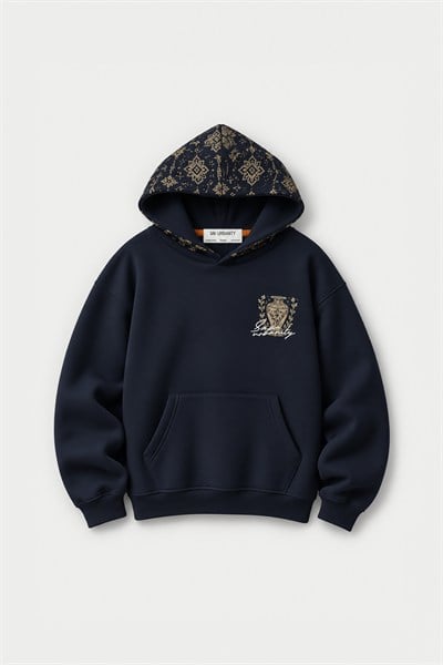 Courtyard Tales Oversize Erkek Sweatshirt Lacivert