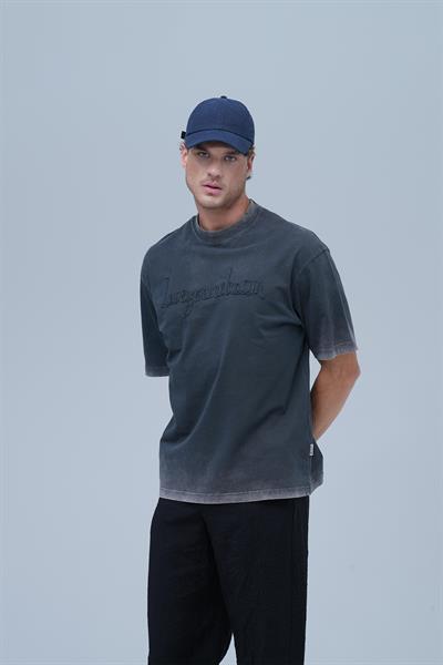 Dreamwashed Oversize Tişört Erkek Gri