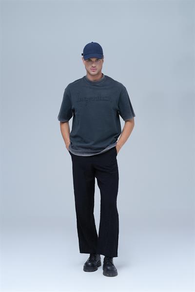 Dreamwashed Oversize Tişört Erkek Gri