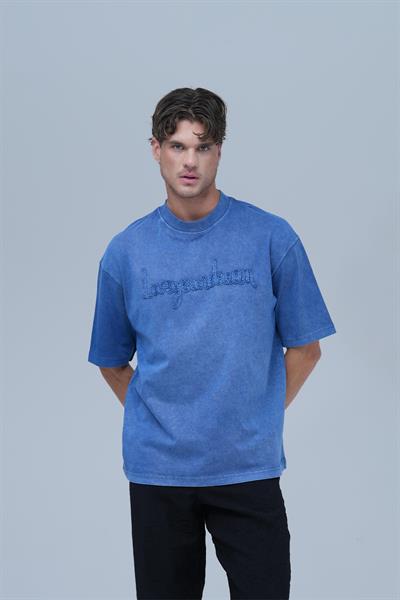 Dreamwashed Oversize Tişört Erkek Mavi