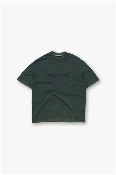 Dreamwashed Oversize Tişört Erkek Yeşil