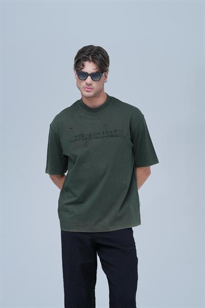 Dreamwashed Oversize Tişört Erkek Yeşil