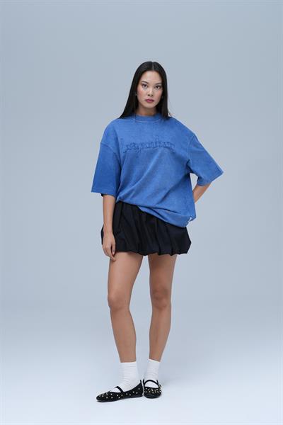 Dreamwashed Oversize Tişört Kadın Mavi