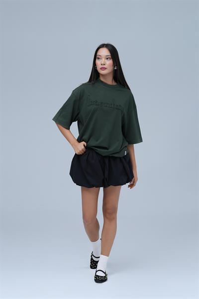 Dreamwashed Oversize Tişört Kadın Yeşil