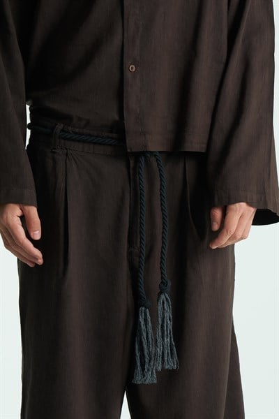 Lume Relaxed Fit Erkek Pantolon Kahverengi