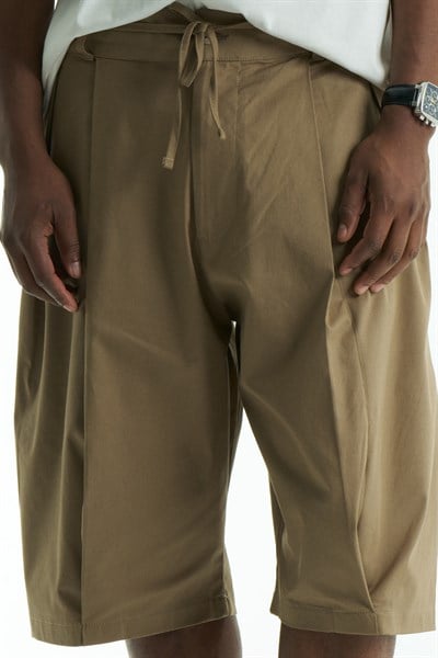 Easen Relaxed Fit Erkek Şort Bej