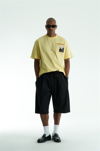 Easen Relaxed Fit Erkek Şort Siyah