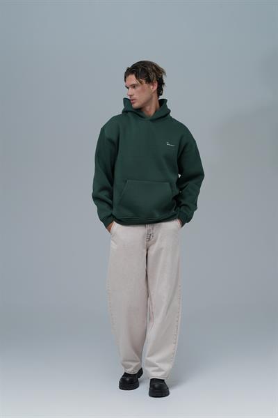 Echoes of Roots Oversize Sweatshirt Erkek Yeşil