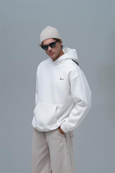 Echoes of Roots Oversize Sweatshirt Erkek Ekru