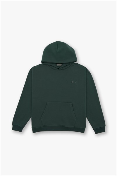 Echoes of Roots Oversize Sweatshirt Erkek Yeşil