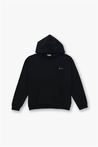 Echoes of Roots Oversize Sweatshirt Erkek Siyah
