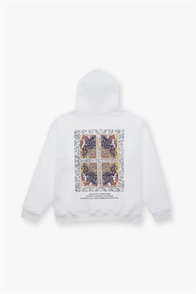 Endless Metamorphosis Oversize Sweatshirt Kadın Ekru