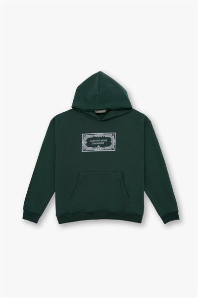 Endless Metamorphosis Oversize Sweatshirt Erkek Yeşil