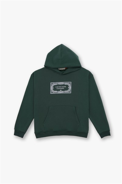 Endless Metamorphosis Oversize Sweatshirt Kadın Yeşil