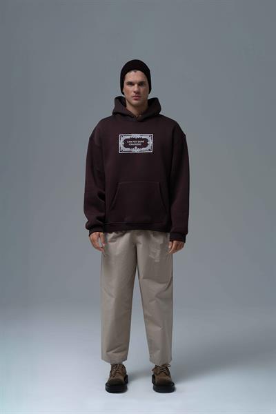 Endless Metamorphosis Oversize Sweatshirt Erkek Kahverengi