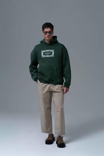 Endless Metamorphosis Oversize Sweatshirt Erkek Yeşil