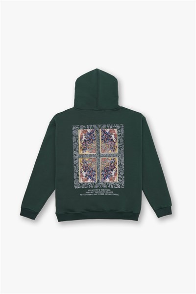 Endless Metamorphosis Oversize Sweatshirt Kadın Yeşil