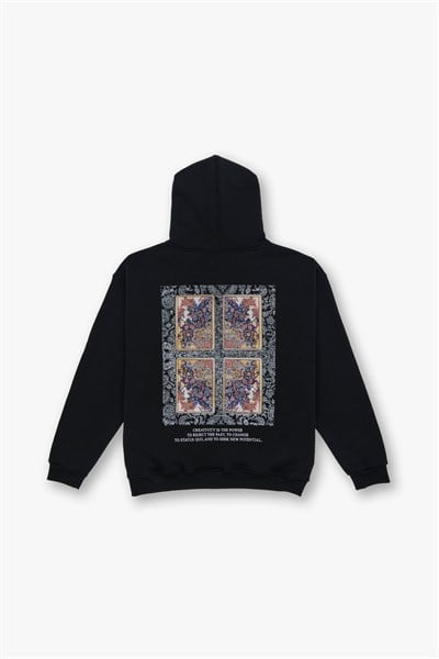 Endless Metamorphosis Oversize Sweatshirt Kadın Siyah
