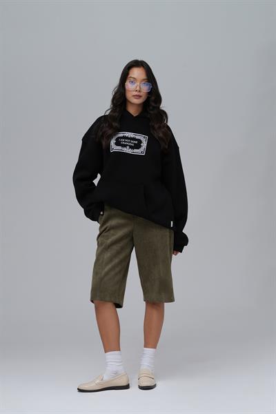 Endless Metamorphosis Oversize Sweatshirt Kadın Siyah