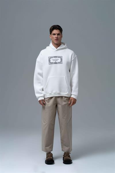 Endless Metamorphosis Oversize Sweatshirt Erkek Ekru