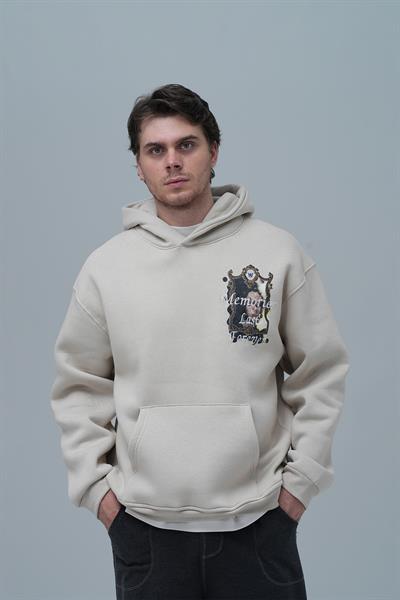 Eternal Frame Oversize Sweatshirt Erkek Stone