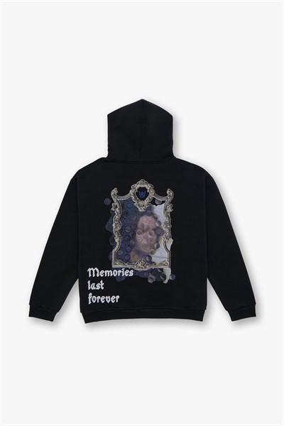 Eternal Frame Oversize Sweatshirt Erkek Siyah