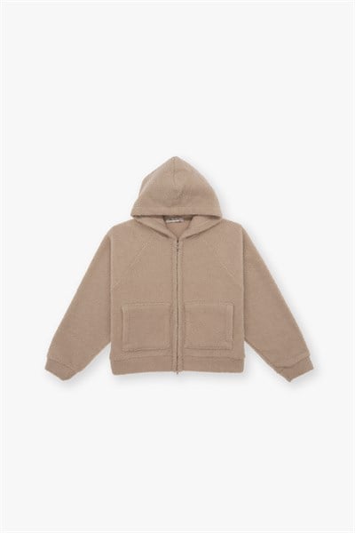 Everyday Icon Oversize Welsoft Sweatshirt Kadın Bej