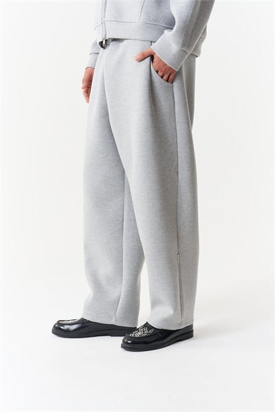 Fluid Form Regular Fit Erkek Eşofman Altı Gri Melanj