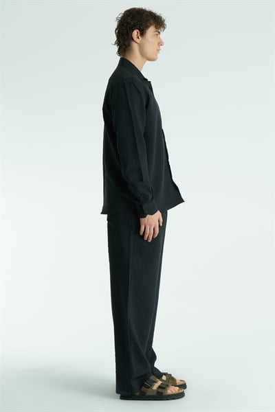 Form Line Regular Fit Erkek Gömlek Siyah