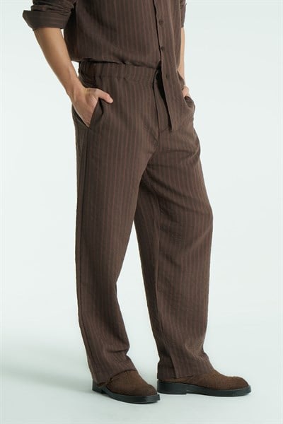 Form Line Relaxed Fit Erkek Pantolon Kahverengi