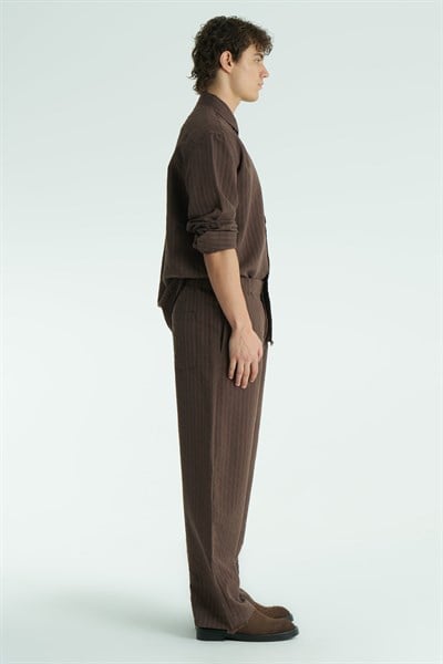Form Line Relaxed Fit Erkek Pantolon Kahverengi
