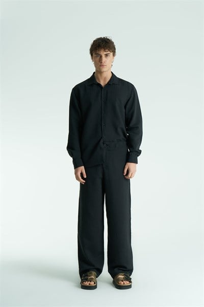 Form Line Relaxed Fit Erkek Pantolon Siyah
