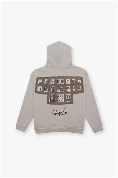 Frames of Laughter Oversize Sweatshirt Erkek Stone