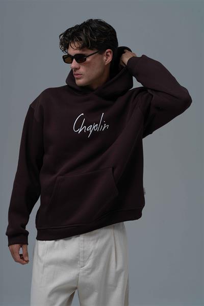 Frames of Laughter Oversize Sweatshirt Erkek Kahverengi